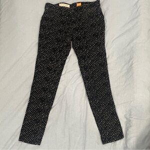 Pilcro Black and White Skinny Pants